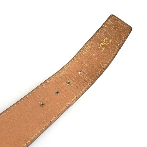 HERMES Black Leather Belt - Picture 5 of 8